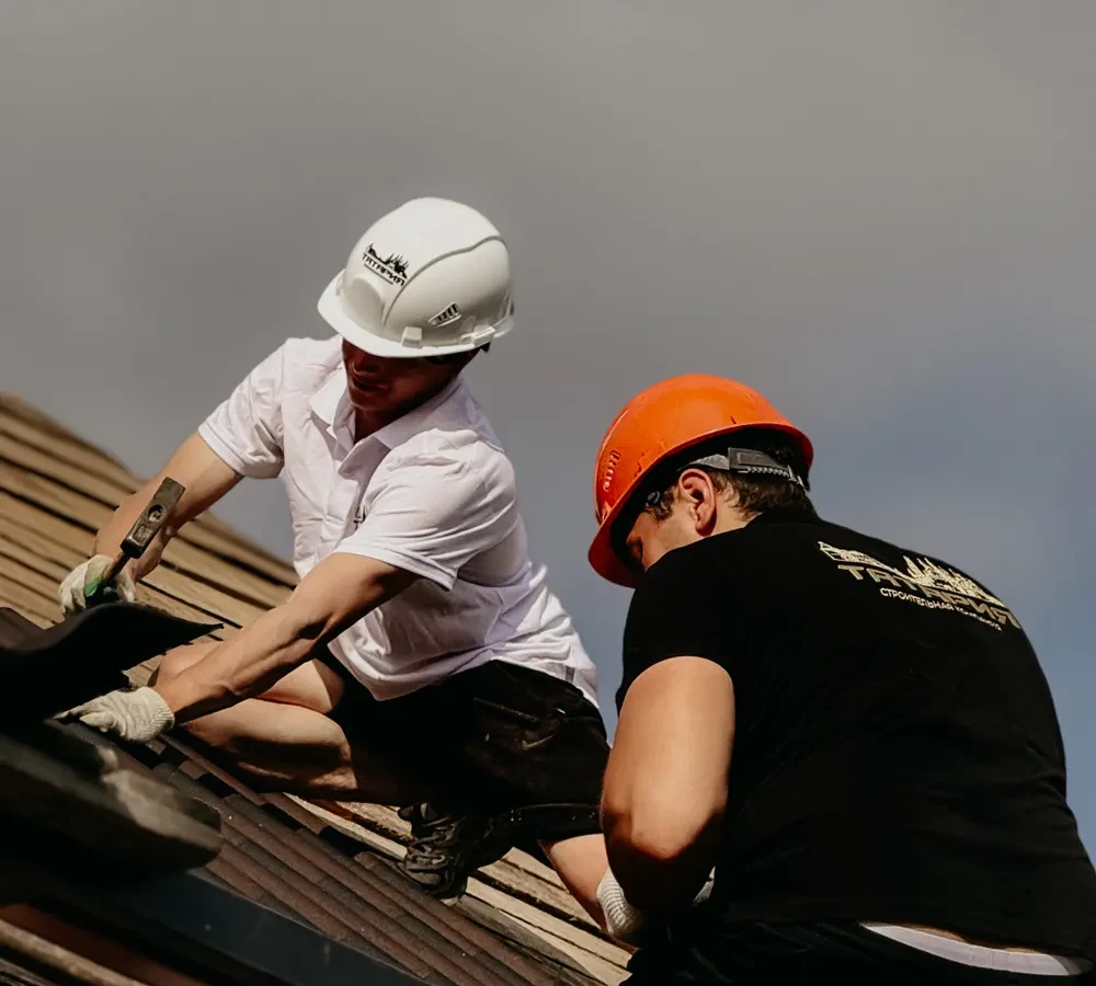 Roofing crew working on a jobsite