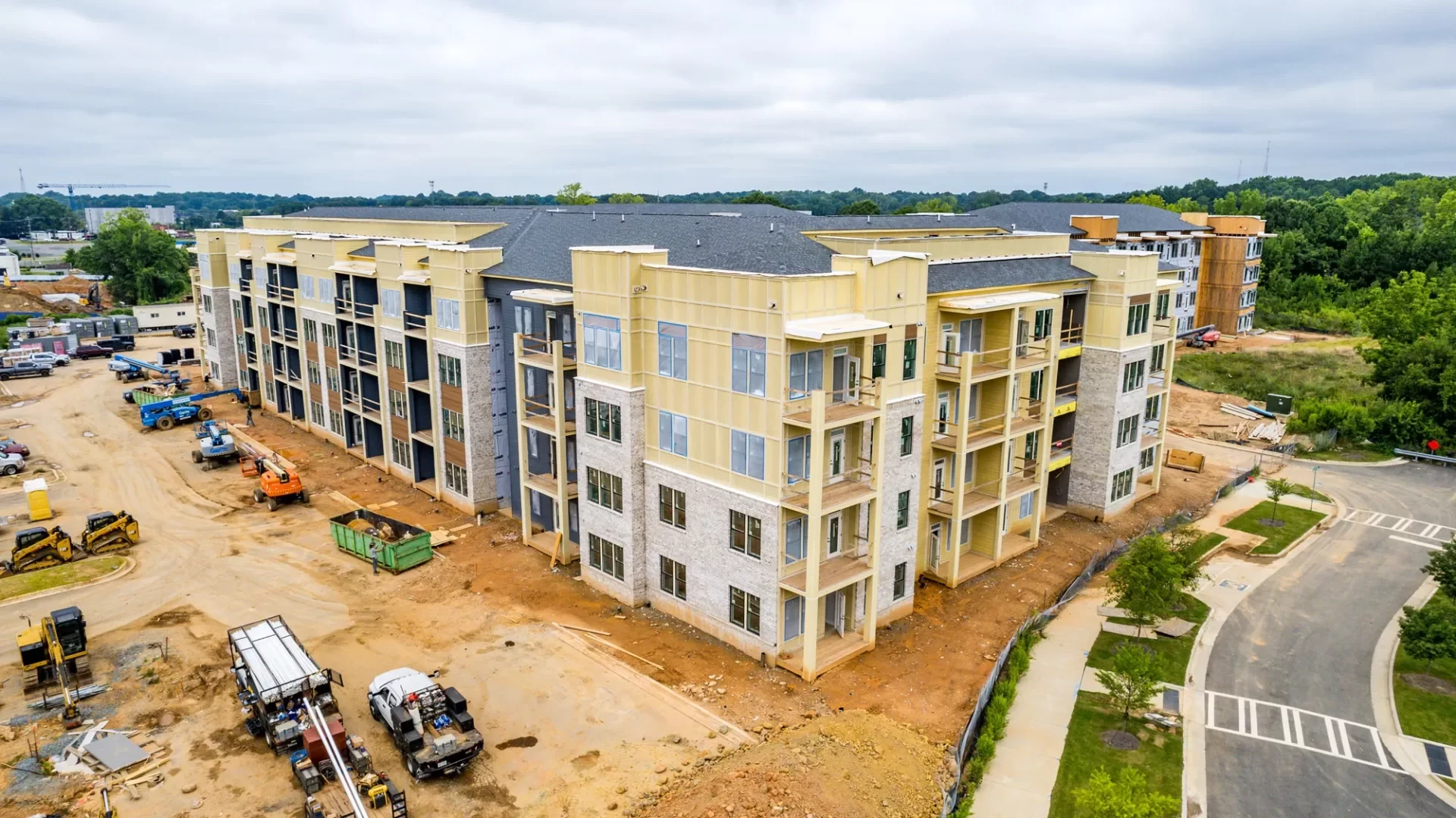 Multifamily development under construction